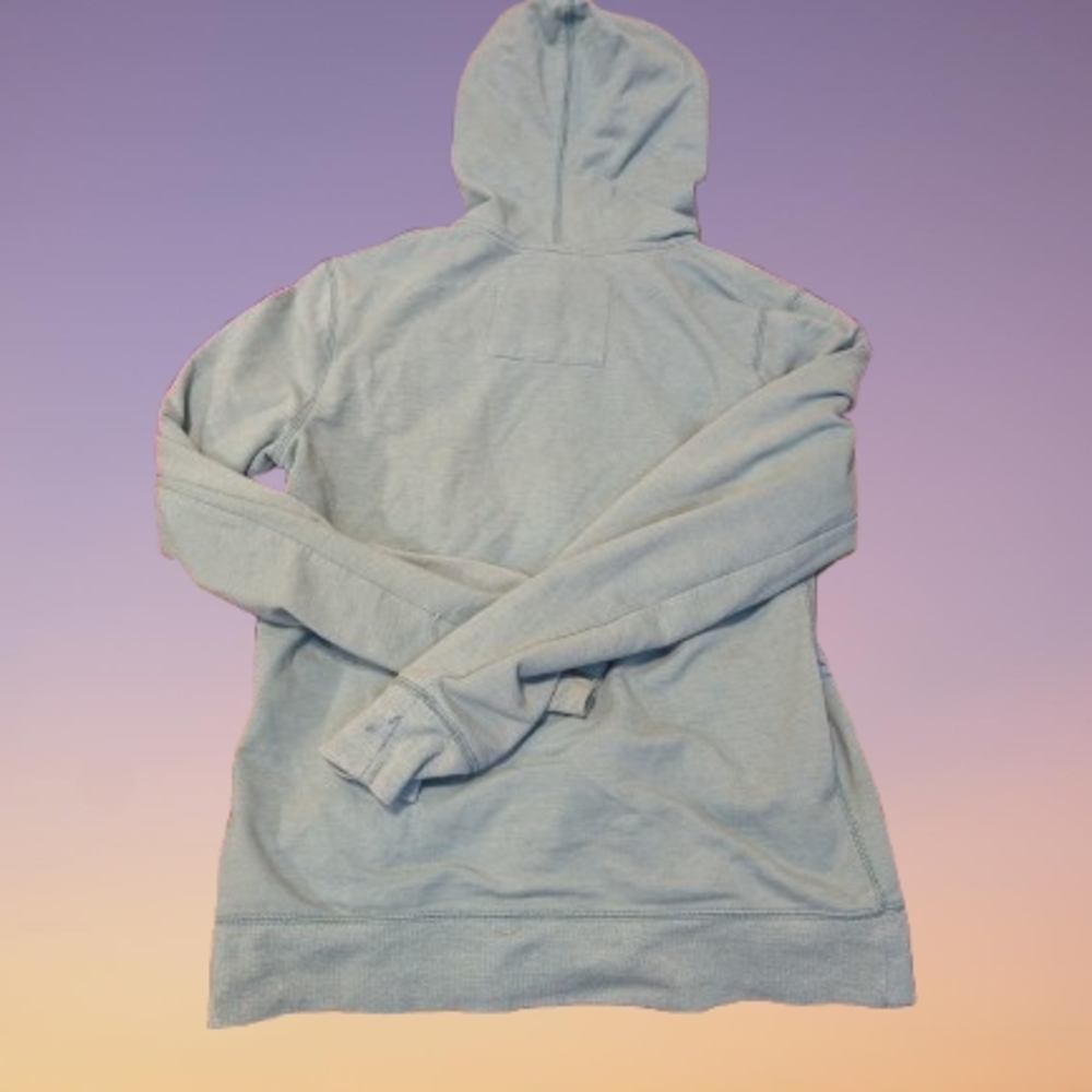 Sonoma Zip-Up Hoodie Hummingbird Floral Sage Green Blue Spring Athleisure - Picture 2 of 8